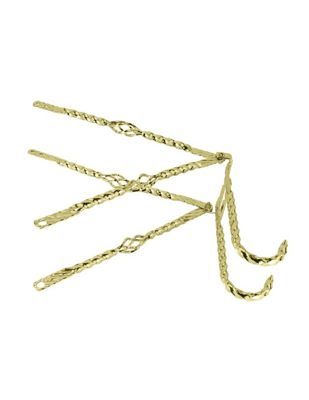 26 Lowrider Cage Square Twisted Continental Kit Gold.